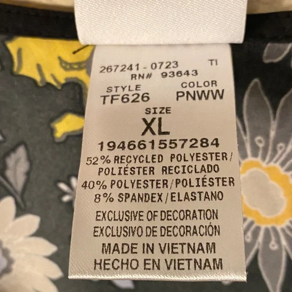 Peanuts Snoopy Floral Print Women's Tee - Black and Purple - Picture 3 of 7